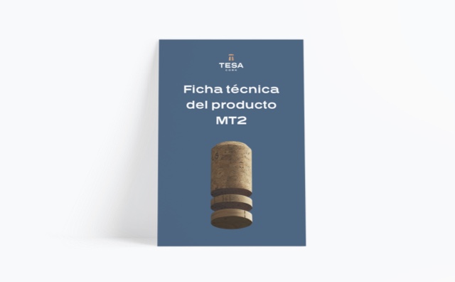 Ficha técnica del tapón MT2 de dos discos de corcho natural - TESA
